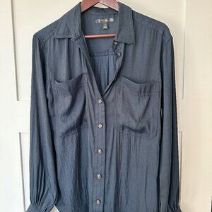 Banana Republic Button Down Volume Sleeve Blouse